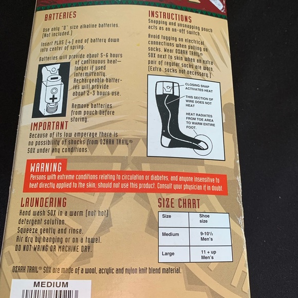 Vintage Heated Socks - Picture 6 of 8